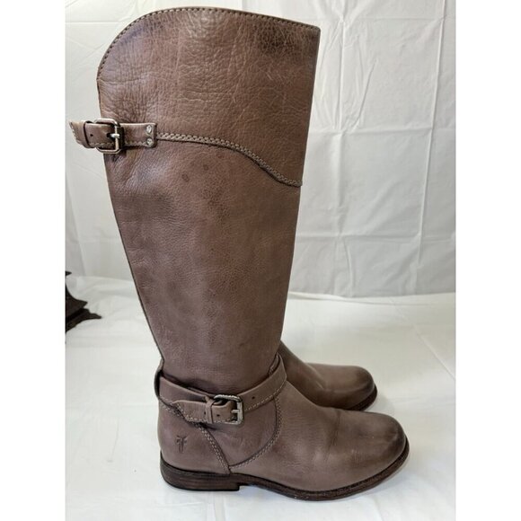 Frye Phillip Light Brown Leather Riding Boot Womens Size 6.5 B - Picture 2 of 12